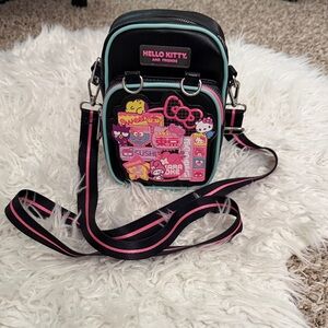 Hello Kitty Black Bag with Pink & Aqua Accents